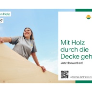 Mit Holz durch die Decke gehen