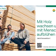 Mit Holz wachsen und mit Menschen aufblühen