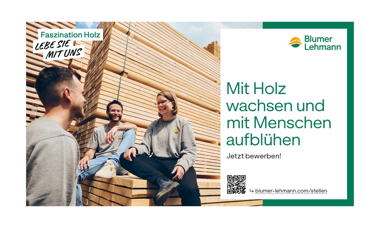 Mit Holz wachsen und mit Menschen aufblühen