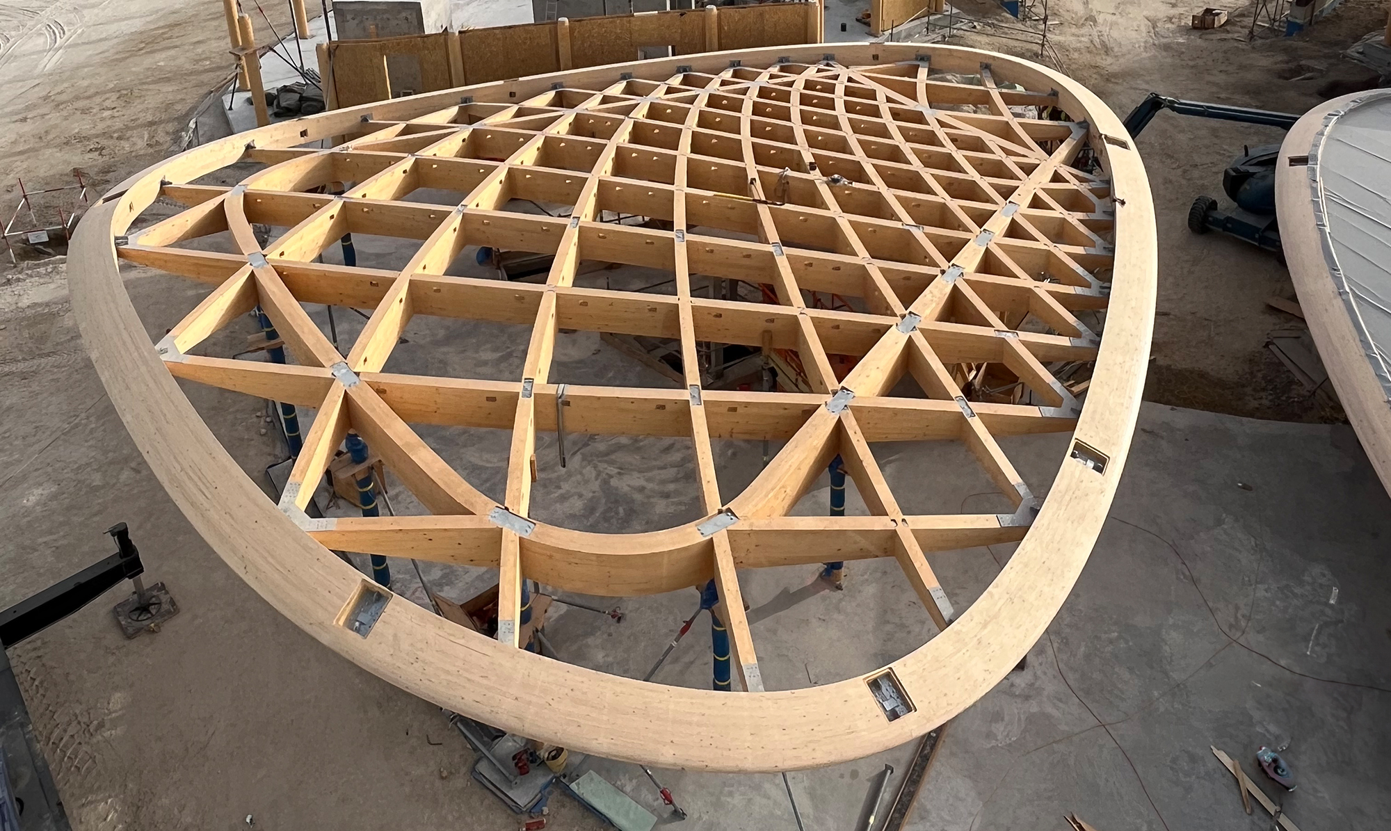 Structure en bois du club de golf House